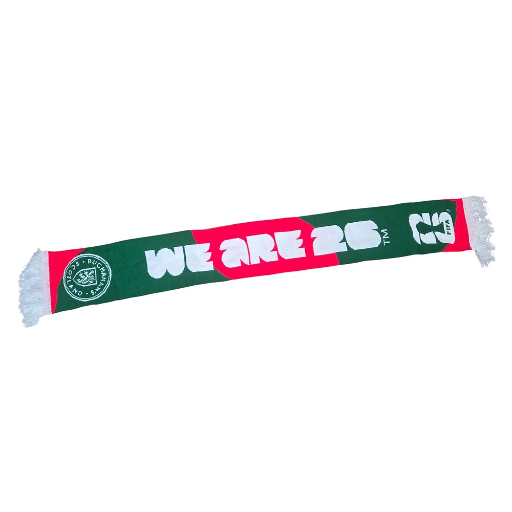 FIFA 2026 World Cup We Are 26 Scarf Buchanan's Blended Scotch Whisky Promo NWOT